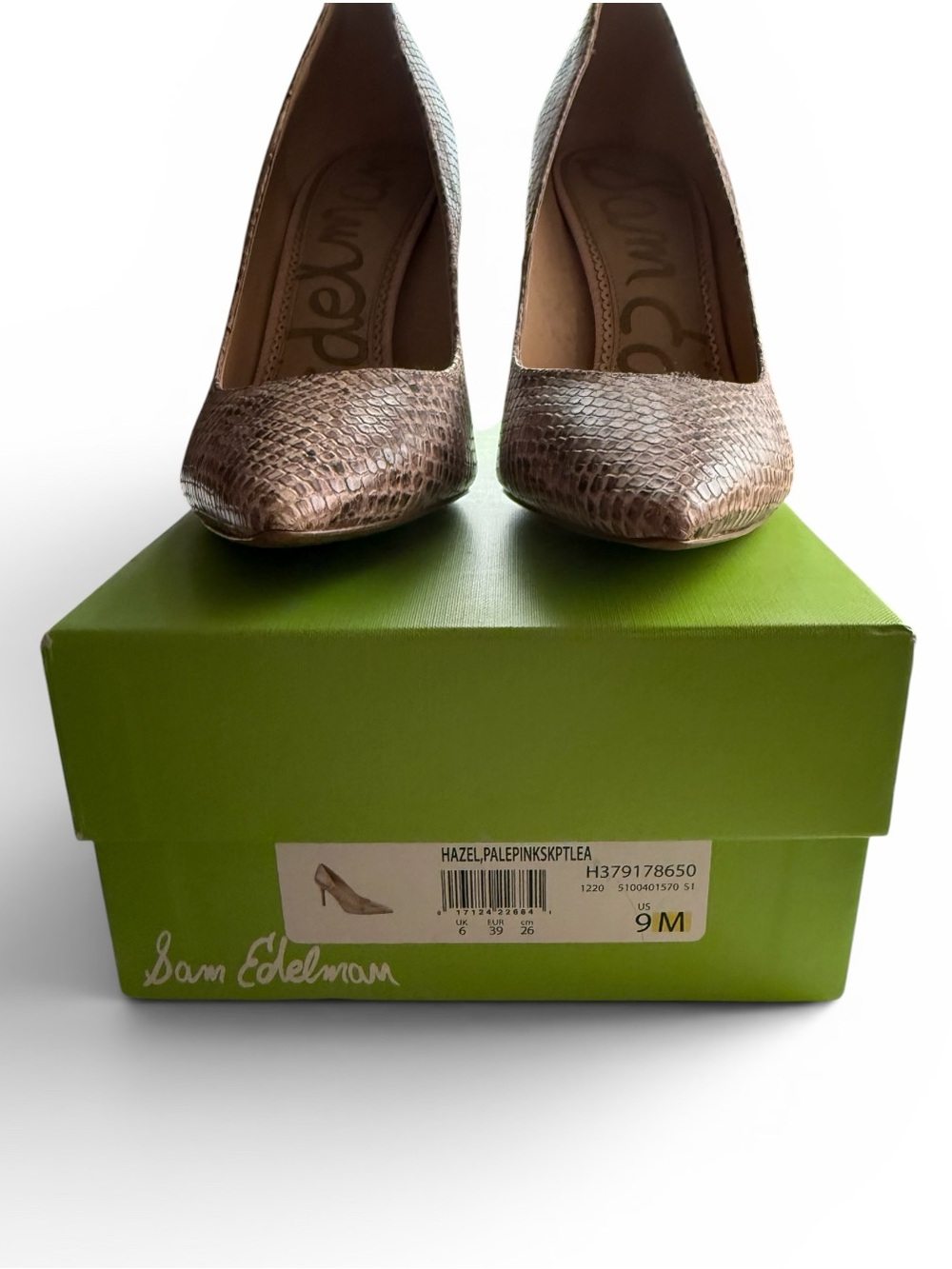 Sam Edelman Hazel Snake Print Leather Pumps Size 9